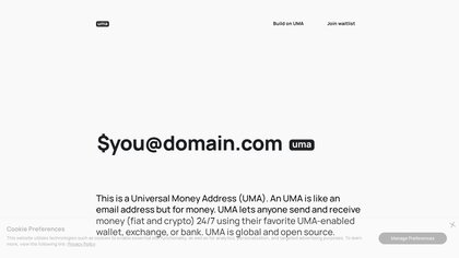 Universal Money Address image
