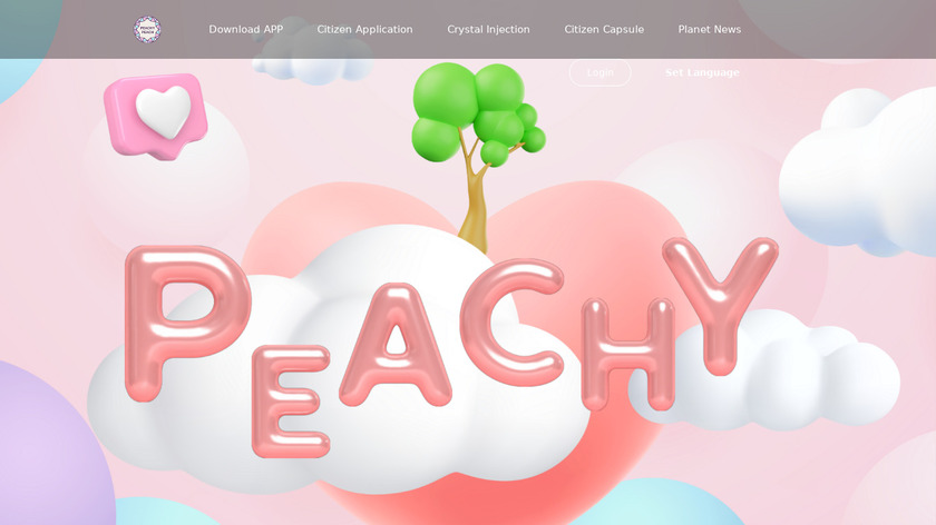Peachy Peach Planet Landing Page