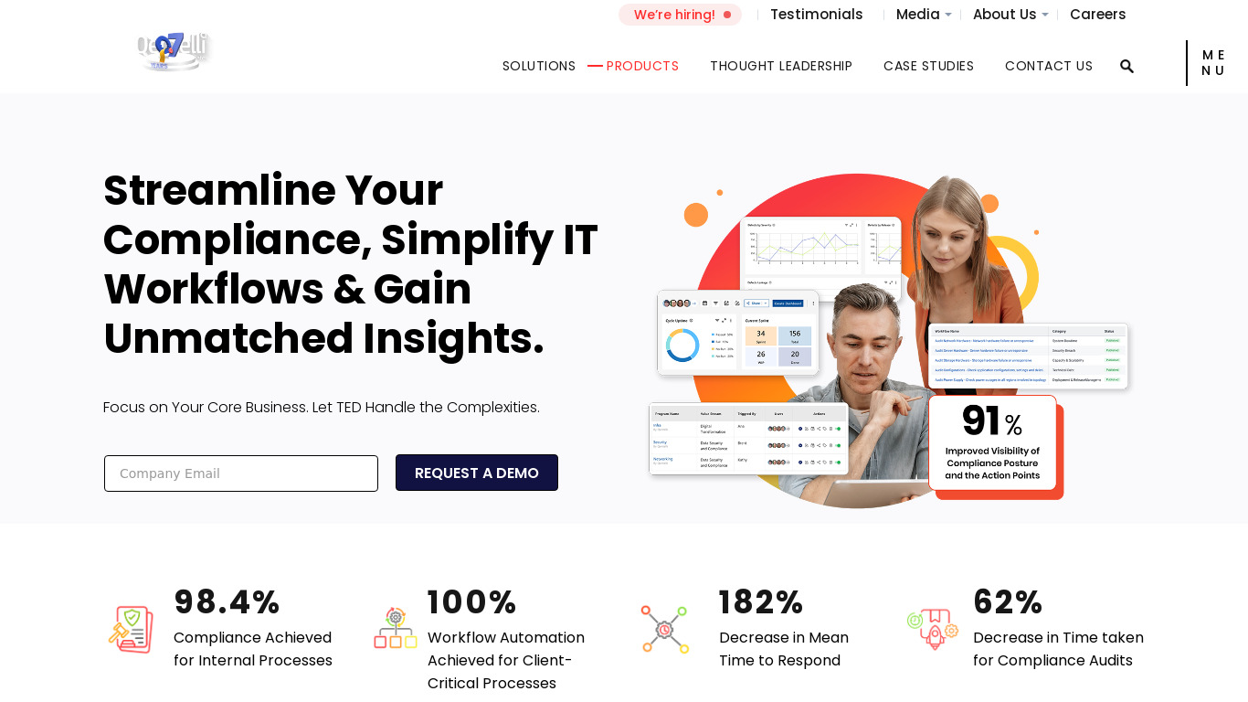 Qentelli TED Landing page