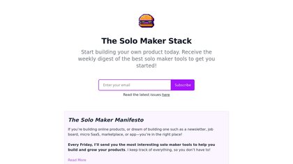 The Solo Maker Stack image