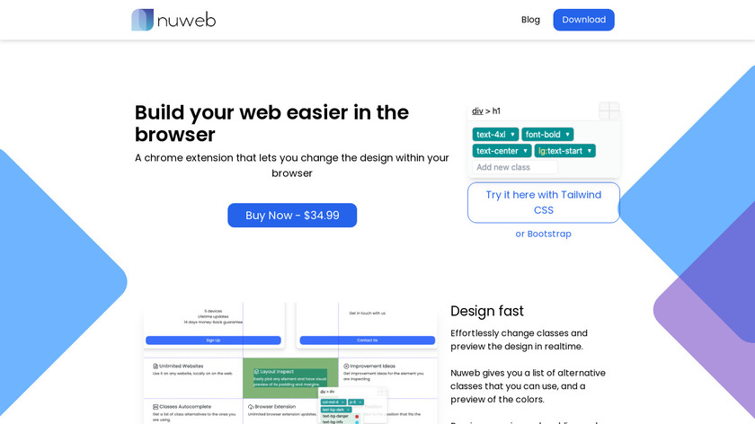Nuweb Landing Page