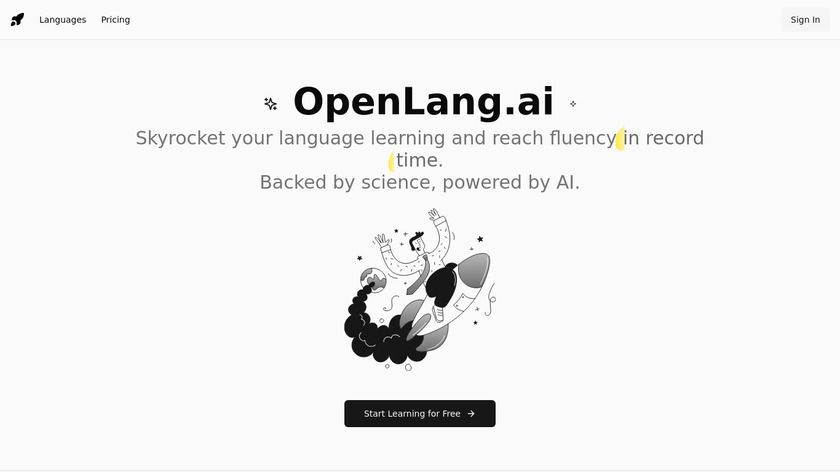 OpenLang.ai Landing Page