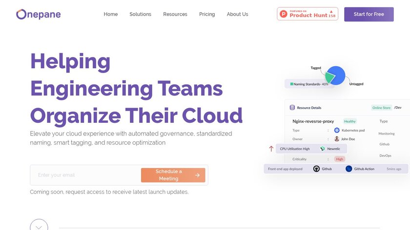 Onepane Landing Page
