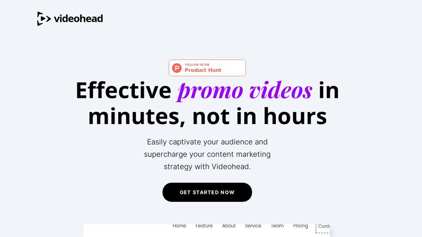 Videohead Landing Page