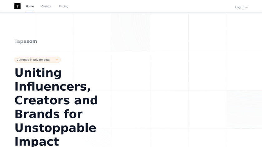 Tapasom Landing Page