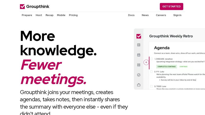 Groupthink Landing Page