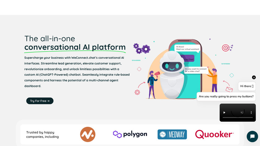WeConnect.chat Landing Page