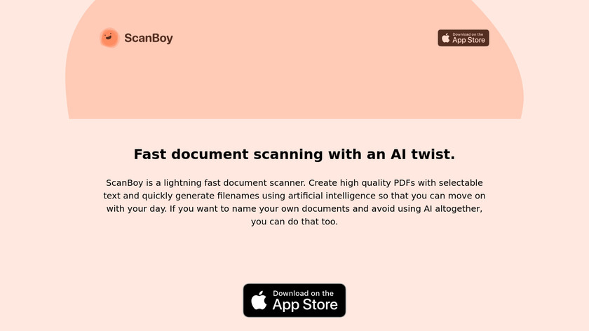 ScanBoy - Document Scanner Landing Page