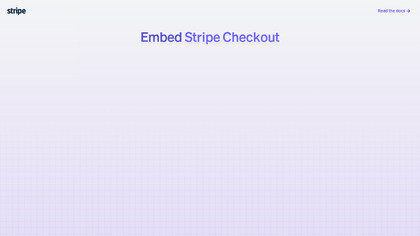 Stripe Embedded Checkout image