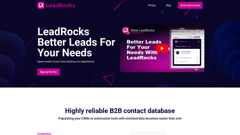 LeadRocks Landing Page