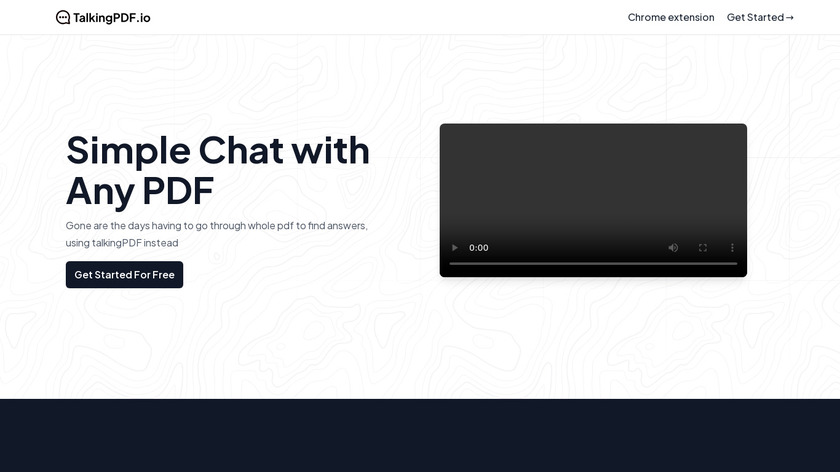 TalkingPdf.io Landing Page