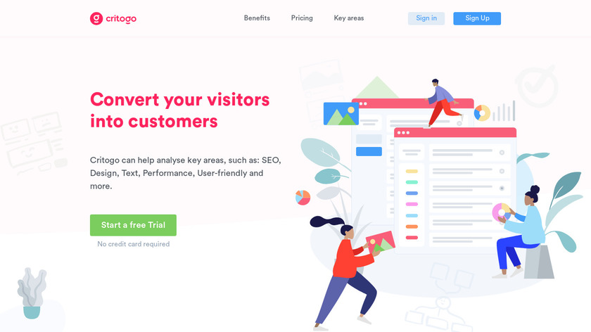 Critogo Landing Page