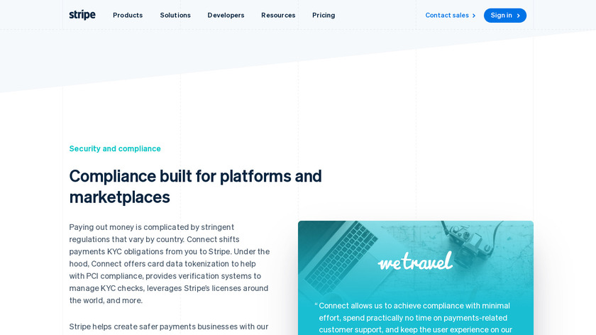 Stripe Connect Landing Page