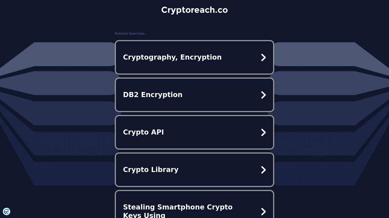CryptoReach Landing page