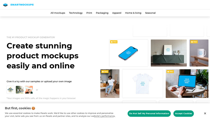 Smartmockups Landing Page