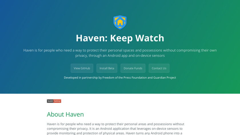 Haven Landing Page