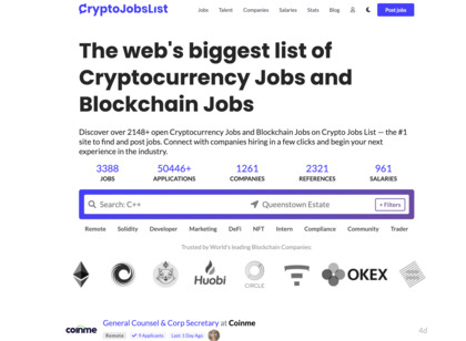 Crypto Jobs List image