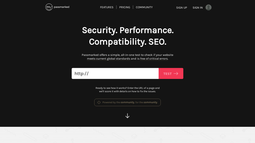 Passmarked Landing Page