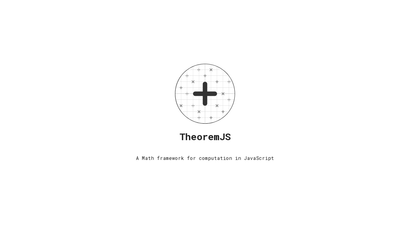 TheoremJS Landing page