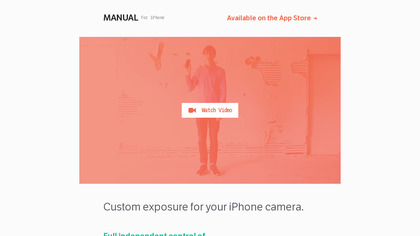 Manual Camera for iPhone image
