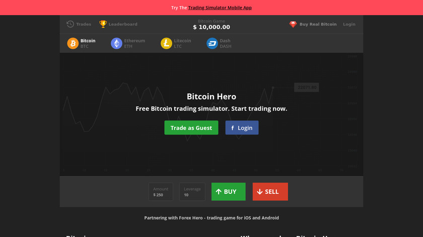 Bitcoin Hero Landing Page