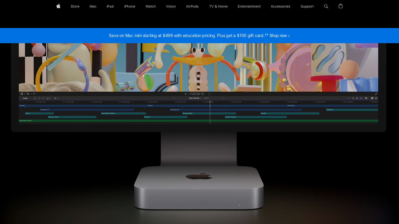 New Mac Mini Landing page