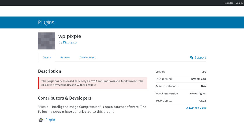 Pixpie Landing Page