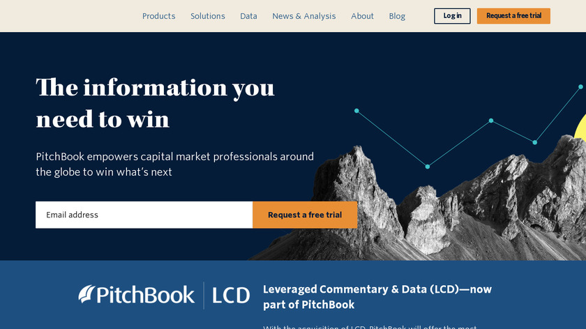 PitchBook Landing Page