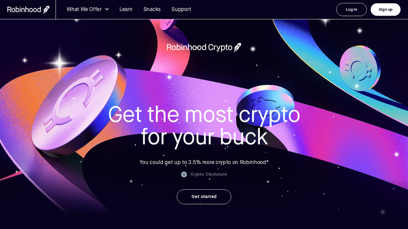 Robinhood Crypto Landing Page