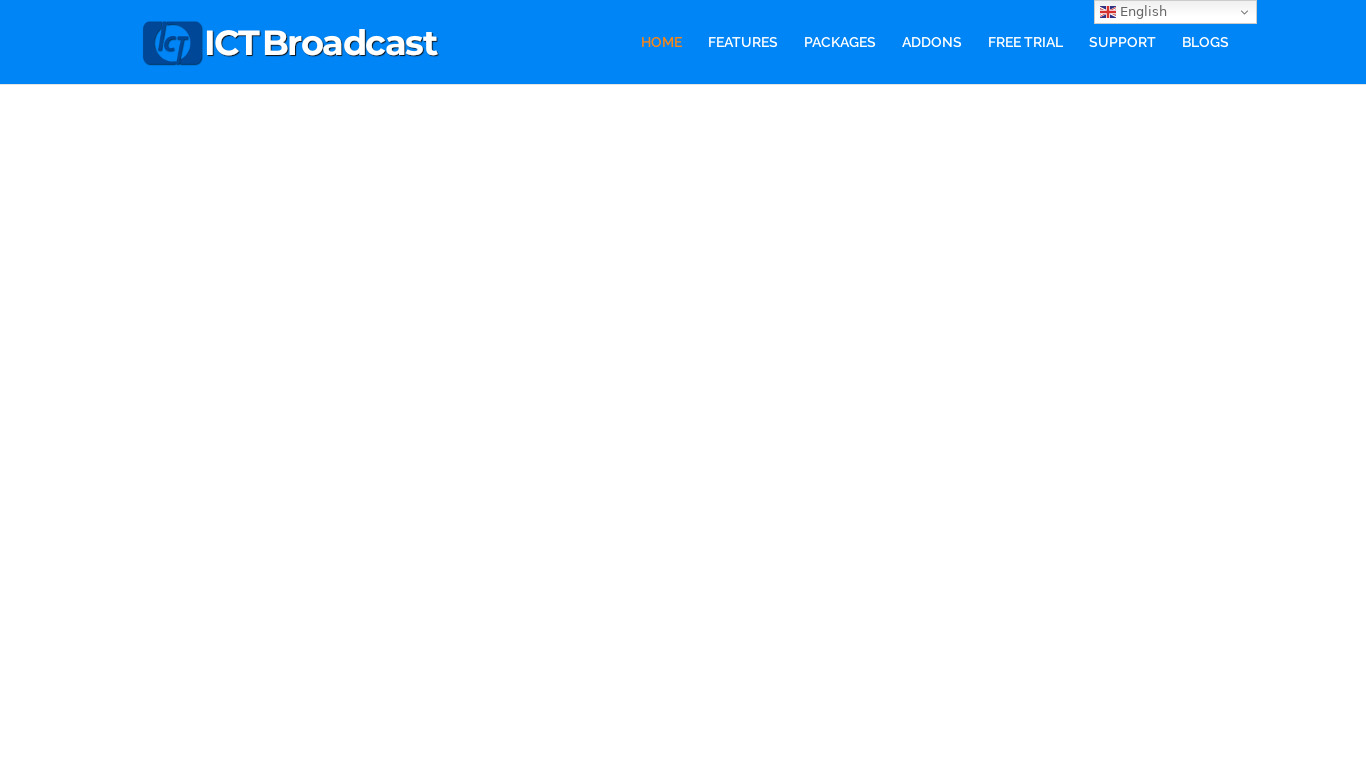 ICTBroadcast Landing page