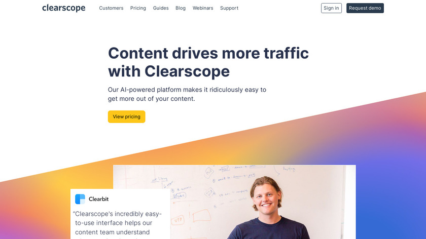 Clearscope Landing Page