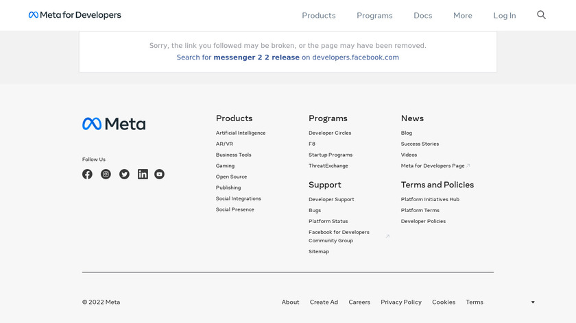 Messenger Customer Chat Landing Page
