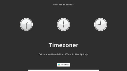 hub.zenbot.org Timezoner image
