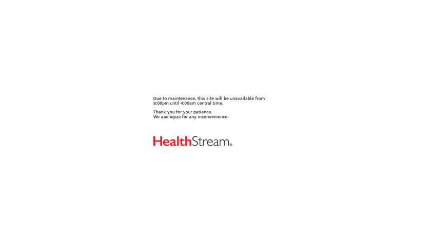 HealthStream Landing Page