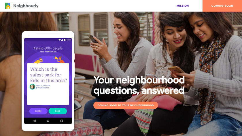 Neighbourly by Google Landing Page