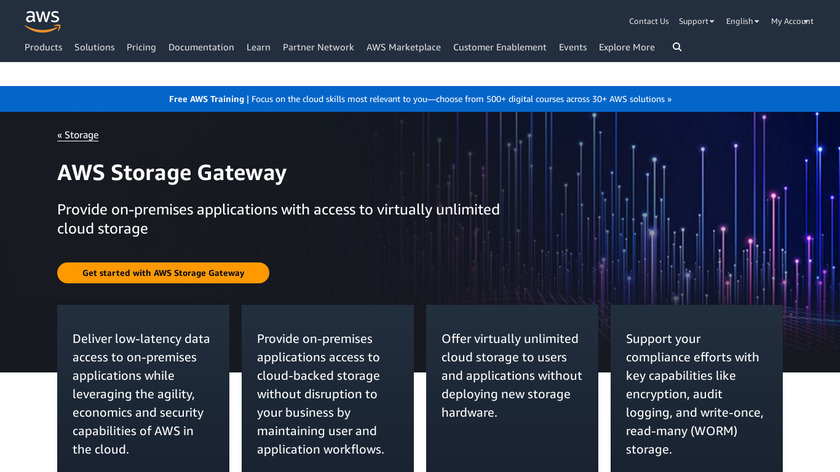 AWS Storage Gateway Landing Page