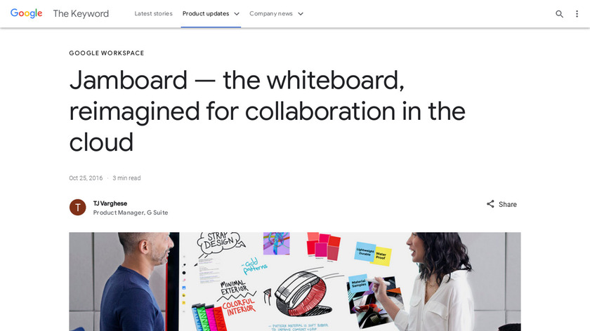Jamboard (Pre-Launch) Landing Page