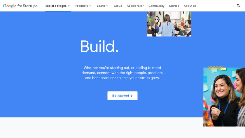 Startup with Google Landing Page