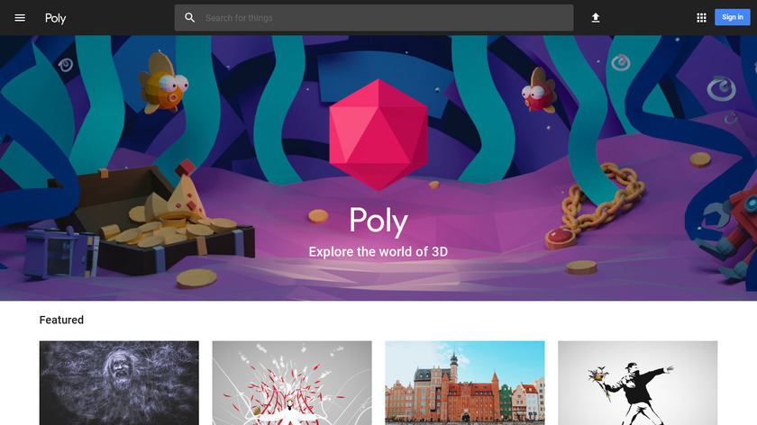 Poly by Google Landing Page
