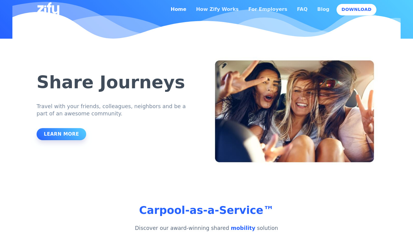 Zify Landing page
