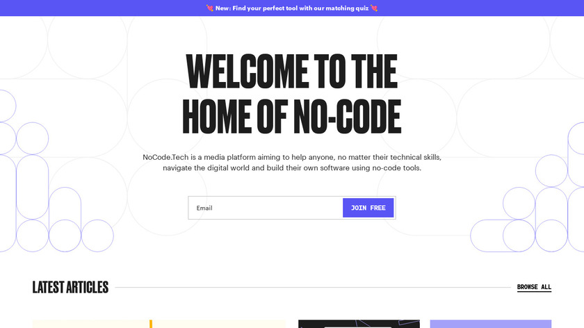 NoCode.tech Landing Page