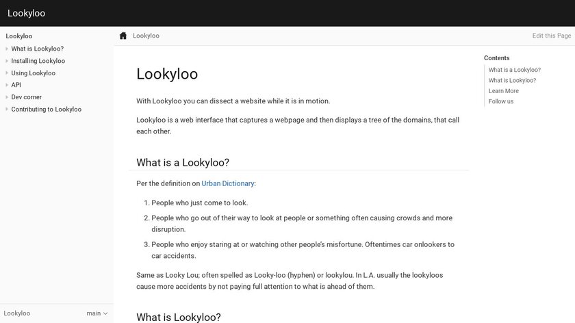 Lookyloo Landing Page