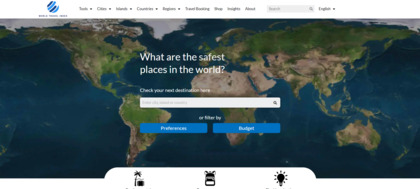 World Travel Index screenshot