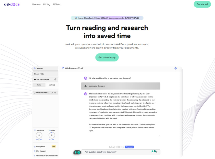 Askdocs Landing Page