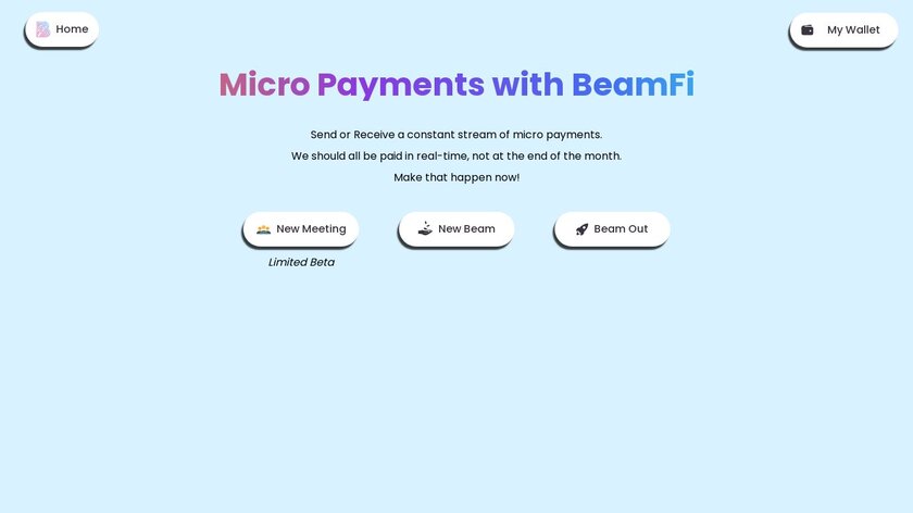 BeamFi Landing Page