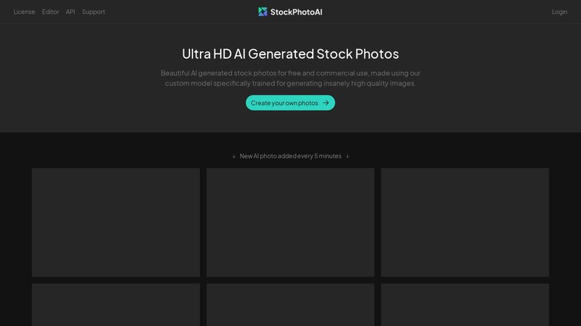 StockPhotoAI Landing Page