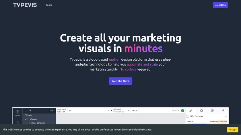 Typevis Landing Page