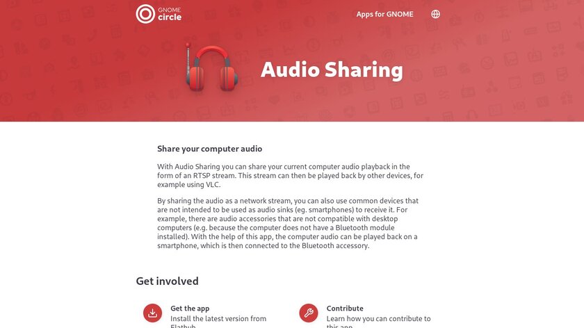 Audio Sharing Landing Page