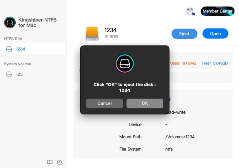 Kingshiper NTFS for Mac Landing Page
