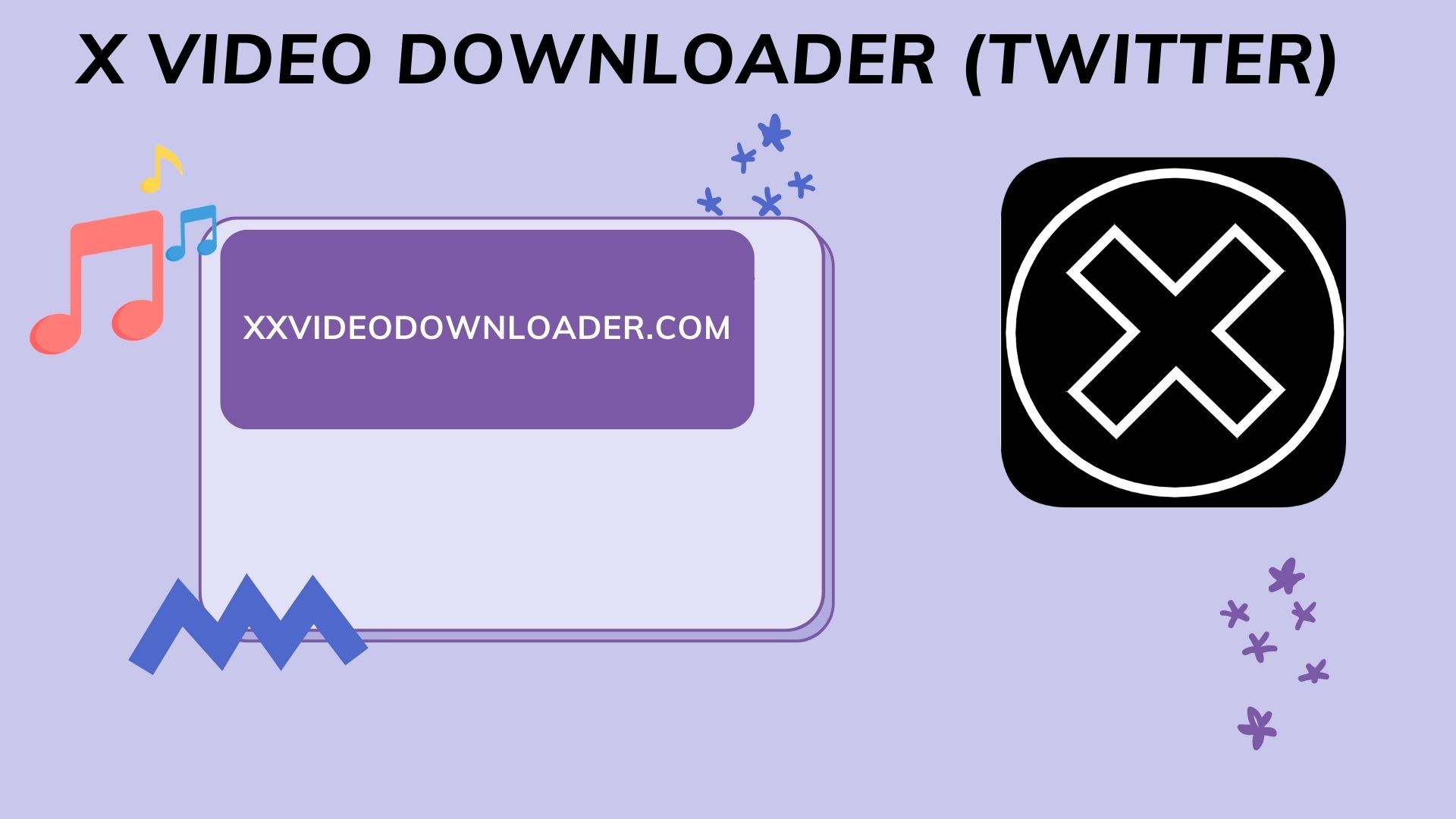 X Video Downloader Landing page